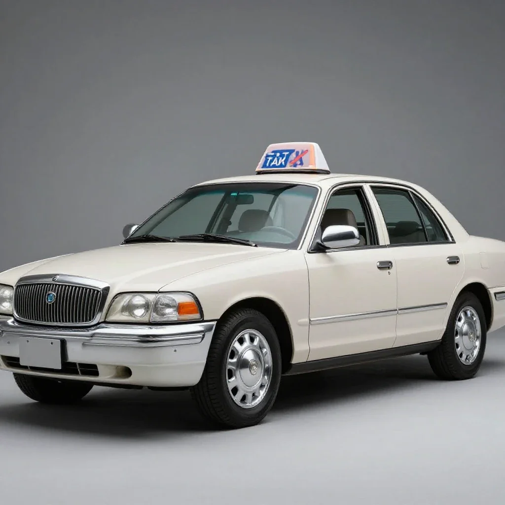 Gypsy cab isolated on a white background
