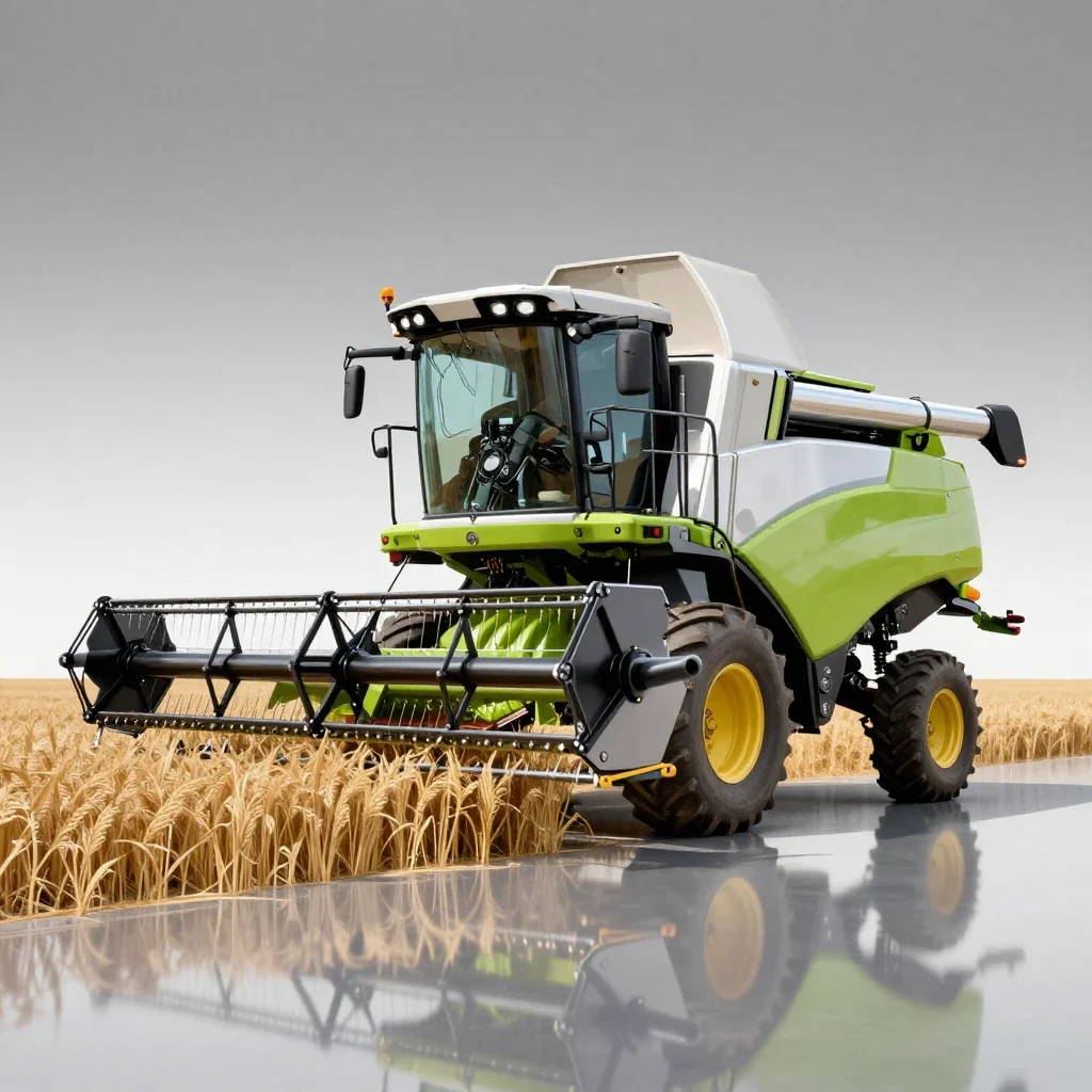 Harvester isolated on a white background