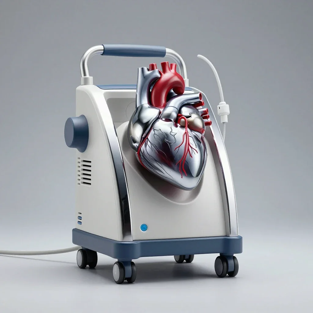 Heart-lung machine isolated on a white background