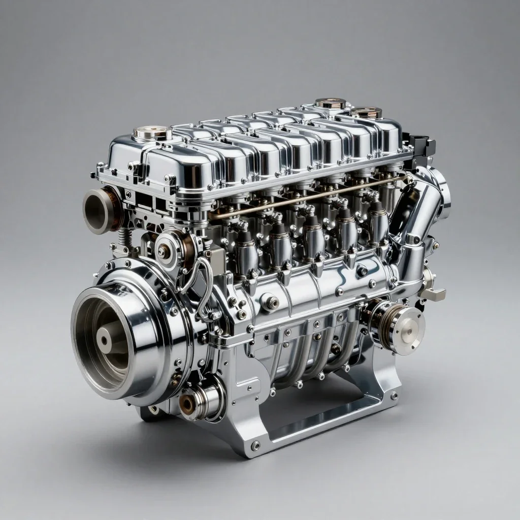 Heat engine isolated on a white background