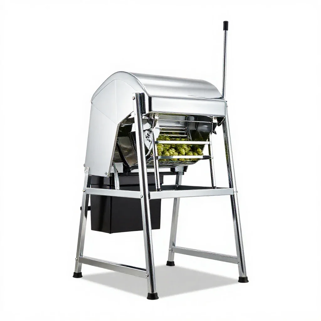 Hop-picker isolated on a white background