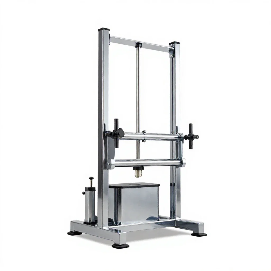 Hydraulic press isolated on a white background