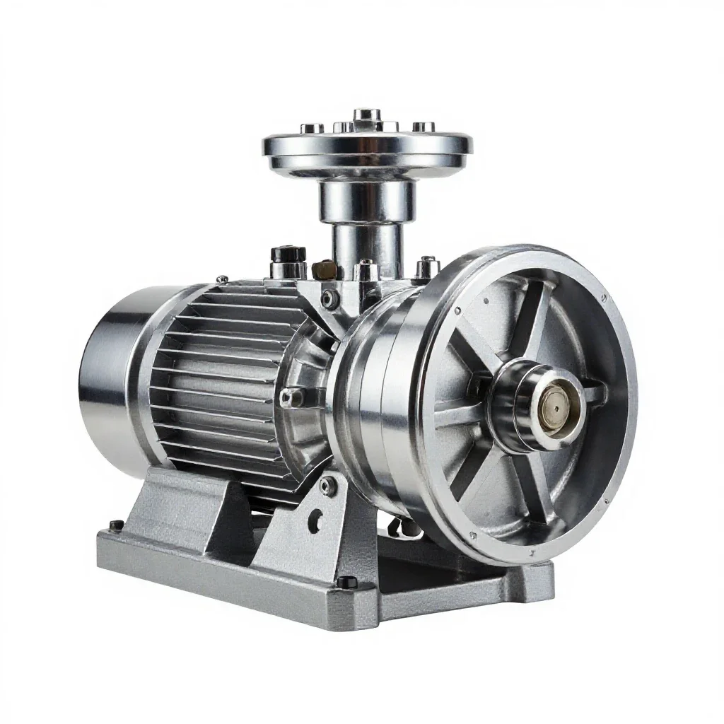 Hydroelectric turbine isolated on a white background