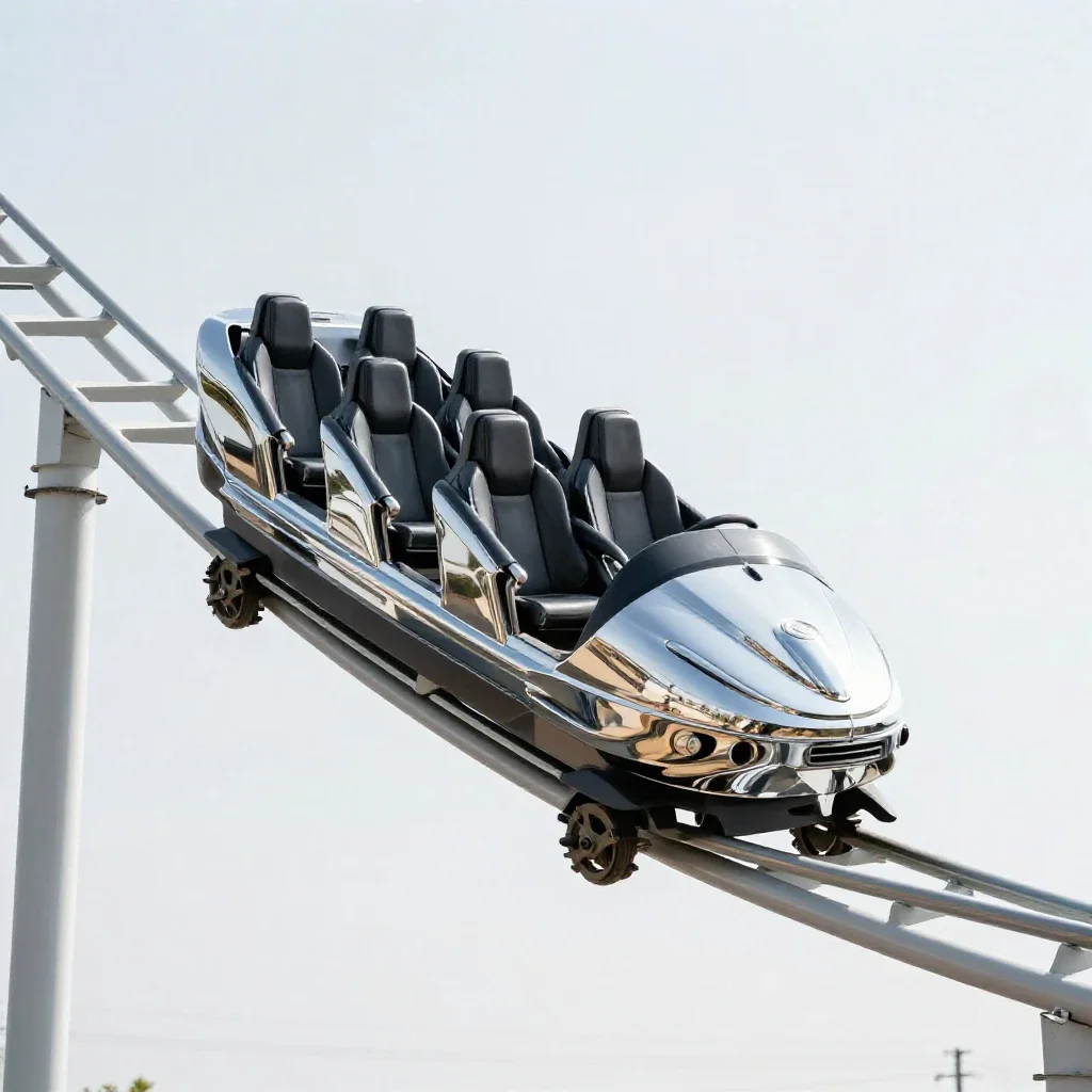 Hypercoaster isolated on a white background