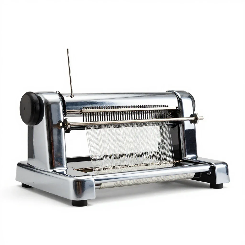 Knitting machine isolated on a white background