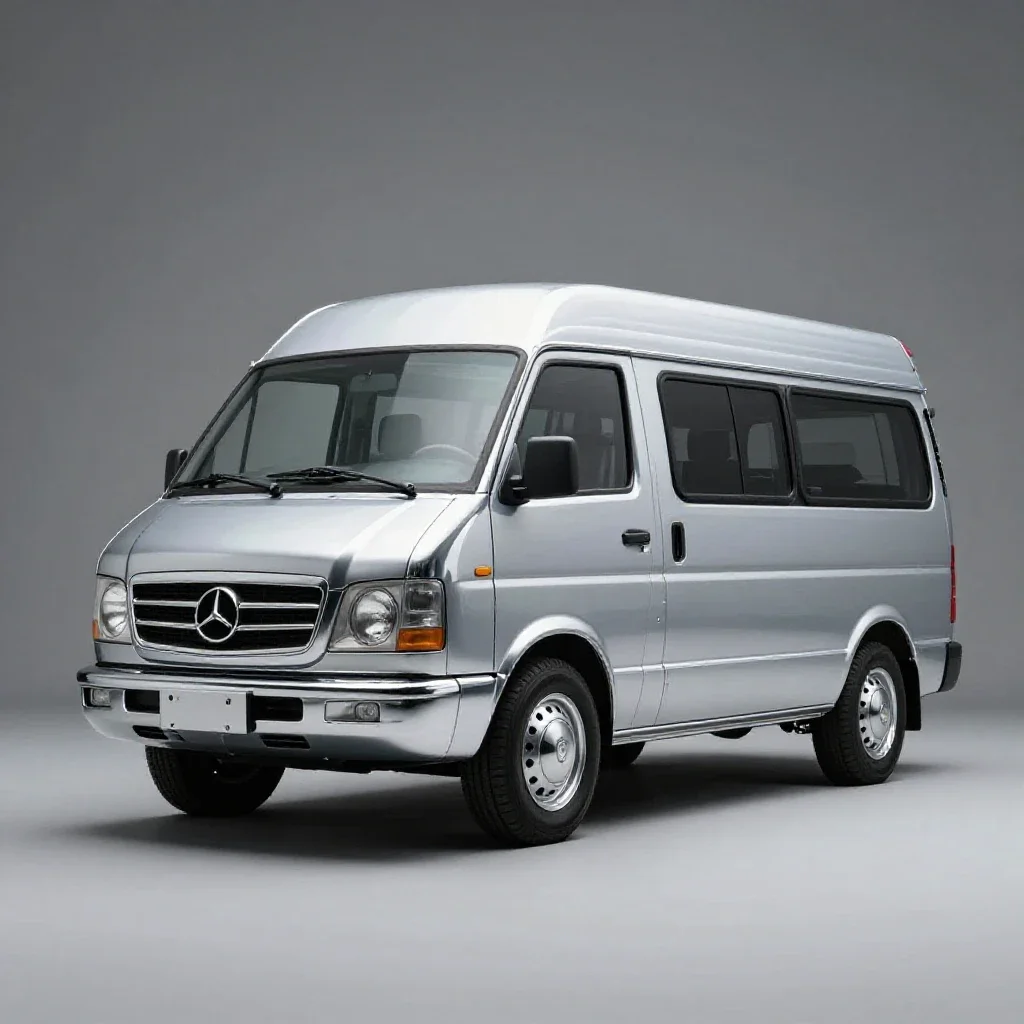 Minivan isolated on a white background
