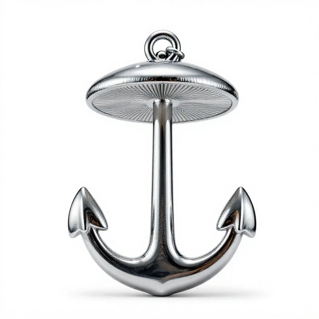 Mushroom anchor isolated on a white background