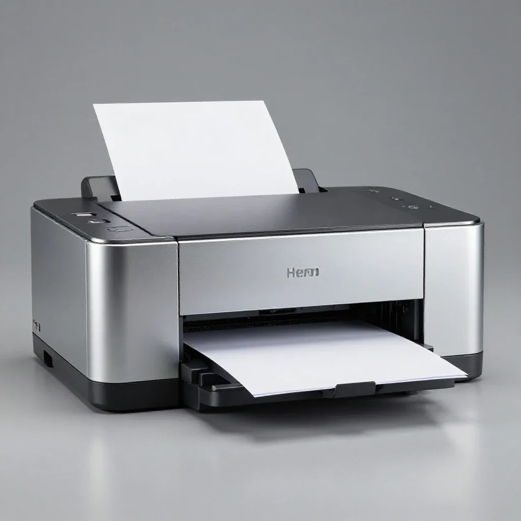 Page printer isolated on a white background