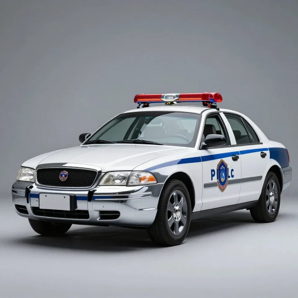 Panda car isolated on a white background