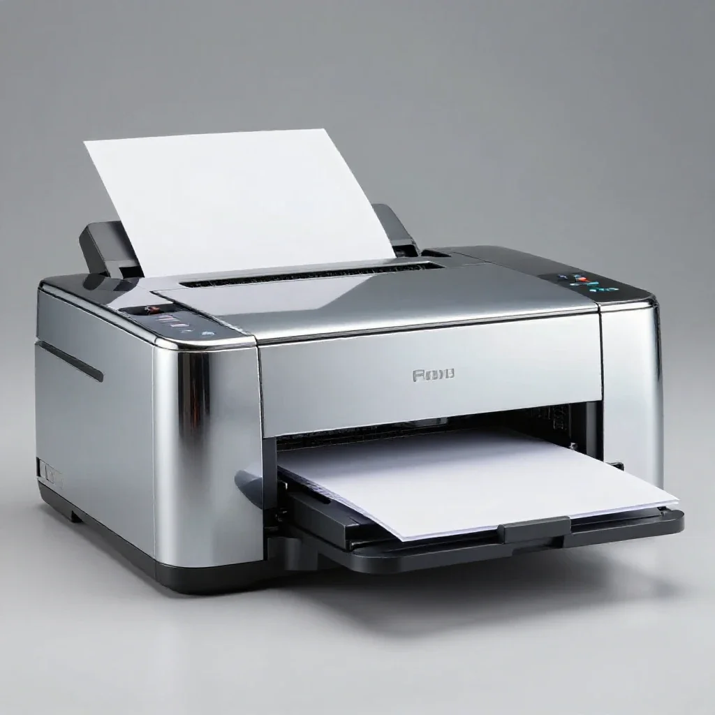 Printer isolated on a white background