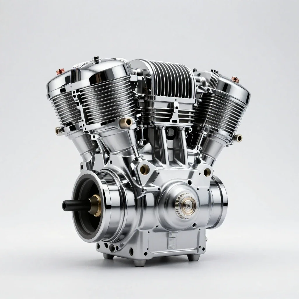 Rotary engine isolated on a white background