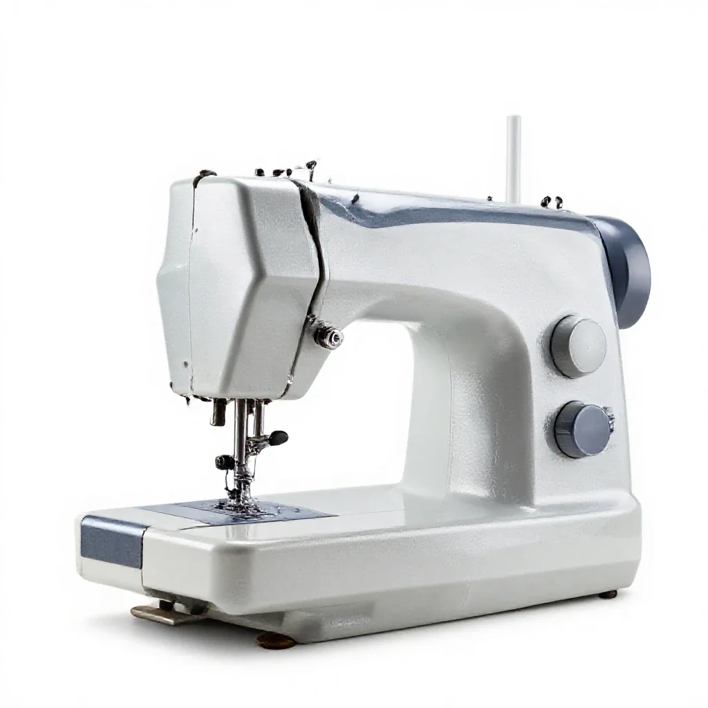 Sewing machine isolated on a white background