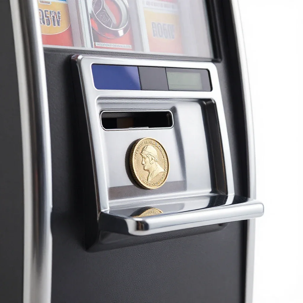Slot machine isolated on a white background