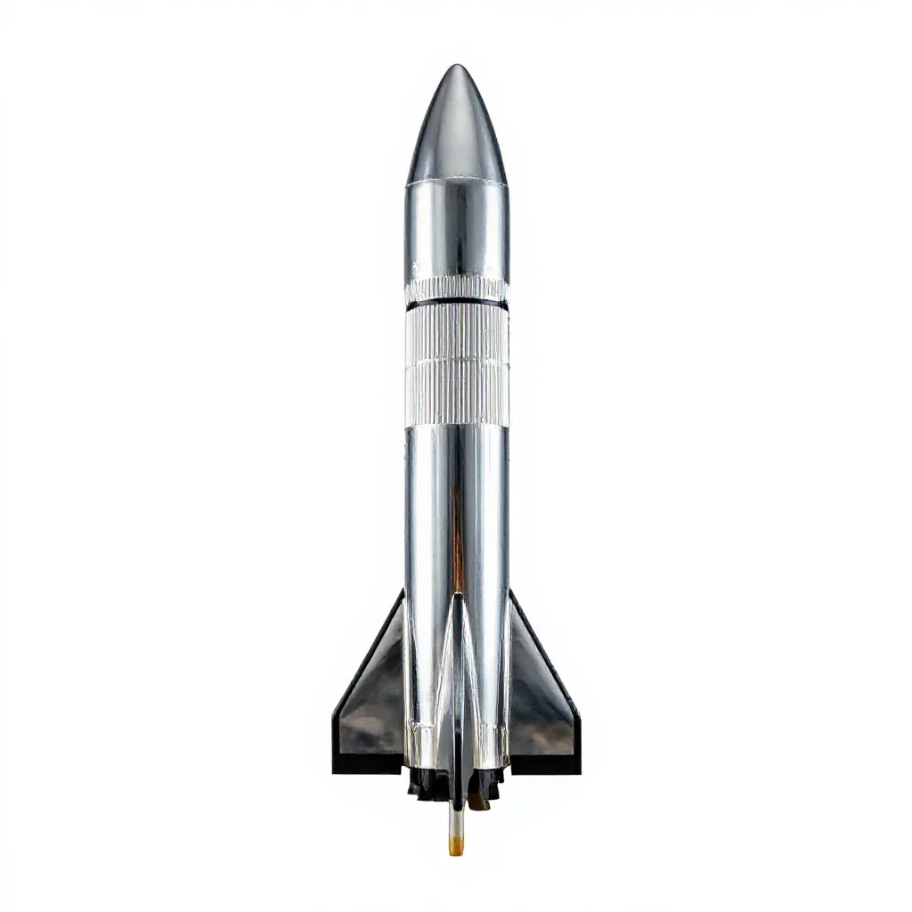 Space rocket isolated on a white background