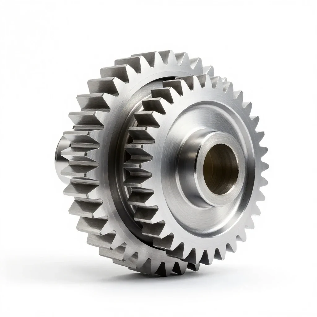 Spur gear isolated on a white background