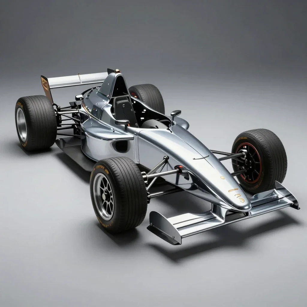 Stock car isolated on a white background