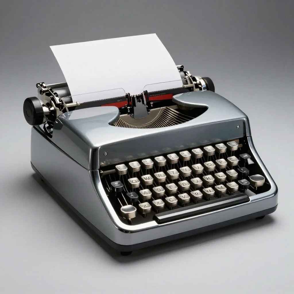 Teletypewriter isolated on a white background