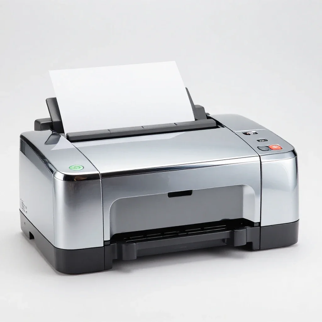 Thermal printer isolated on a white background
