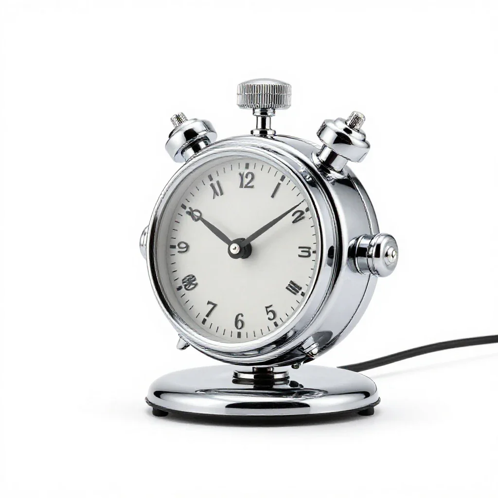 Time machine isolated on a white background