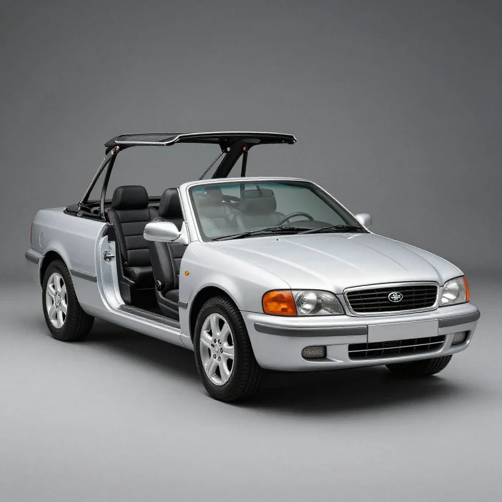 Touring car isolated on a white background