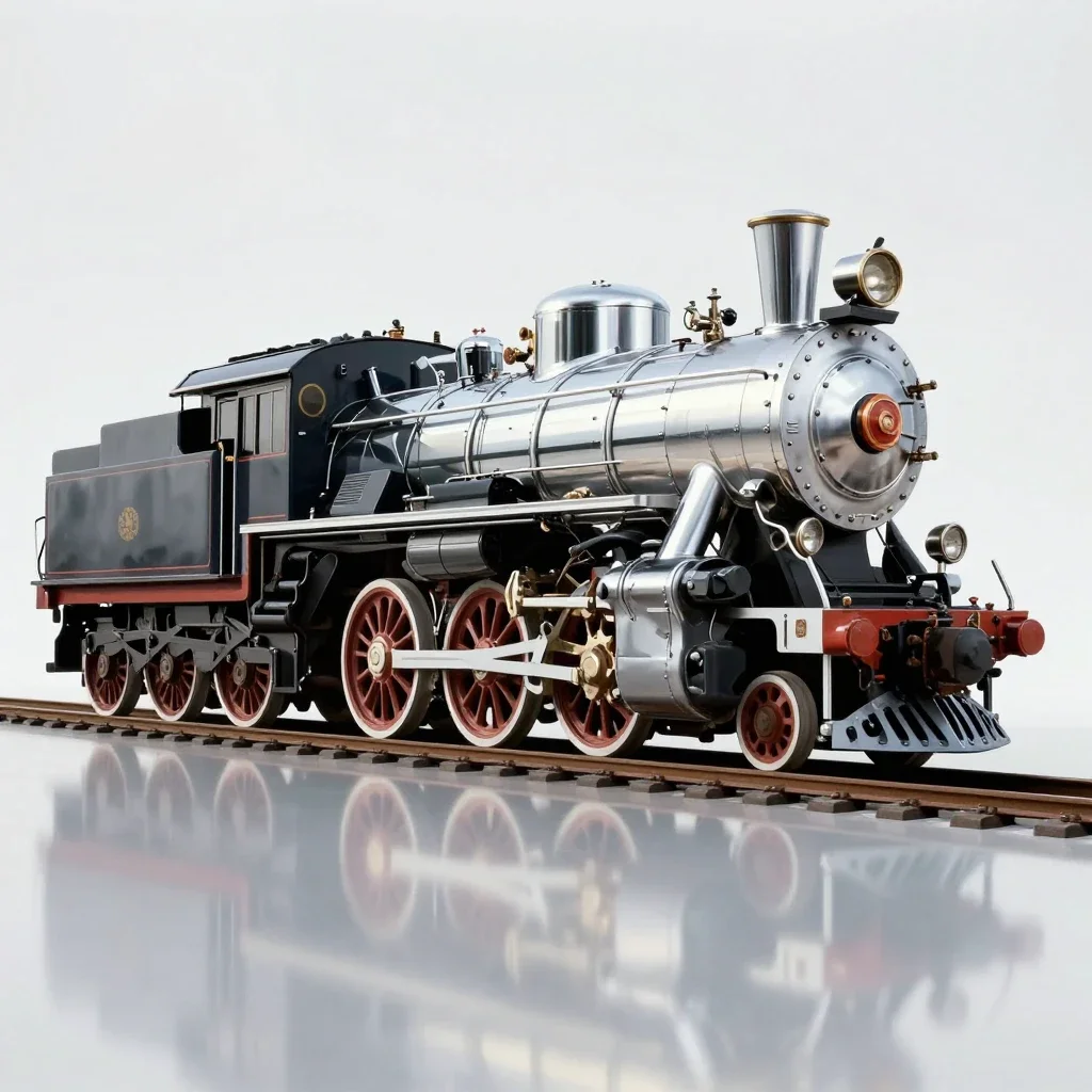 Traction engine isolated on a white background