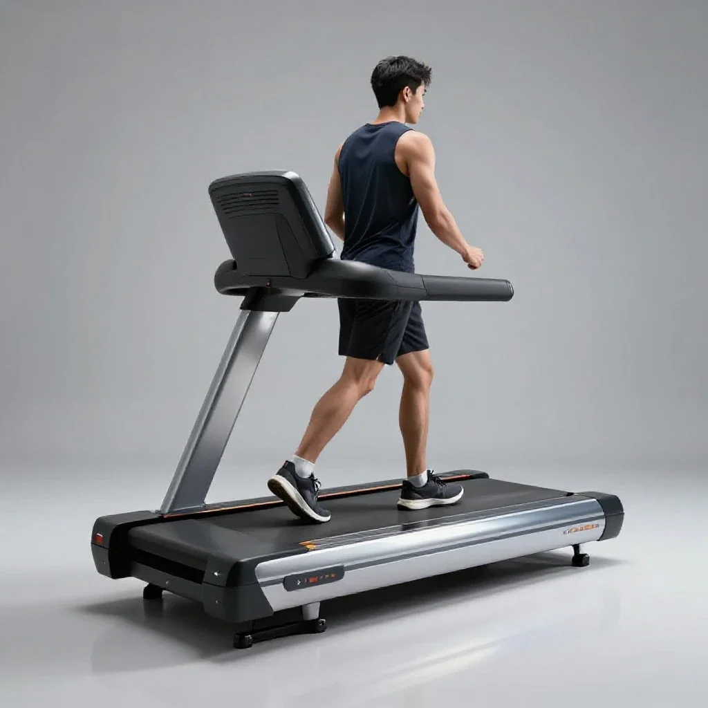 Treadmill isolated on a white background