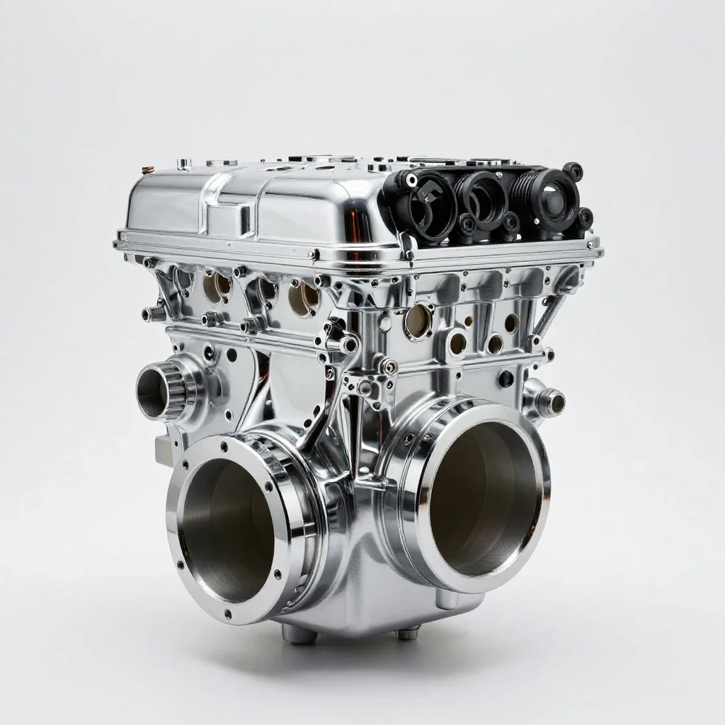 Valve-in-head engine isolated on a white background
