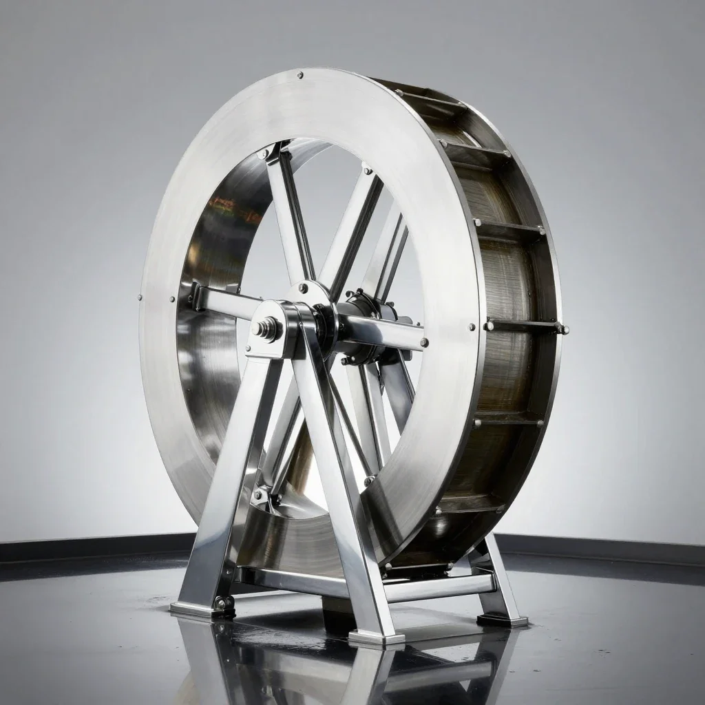 Water mill isolated on a white background