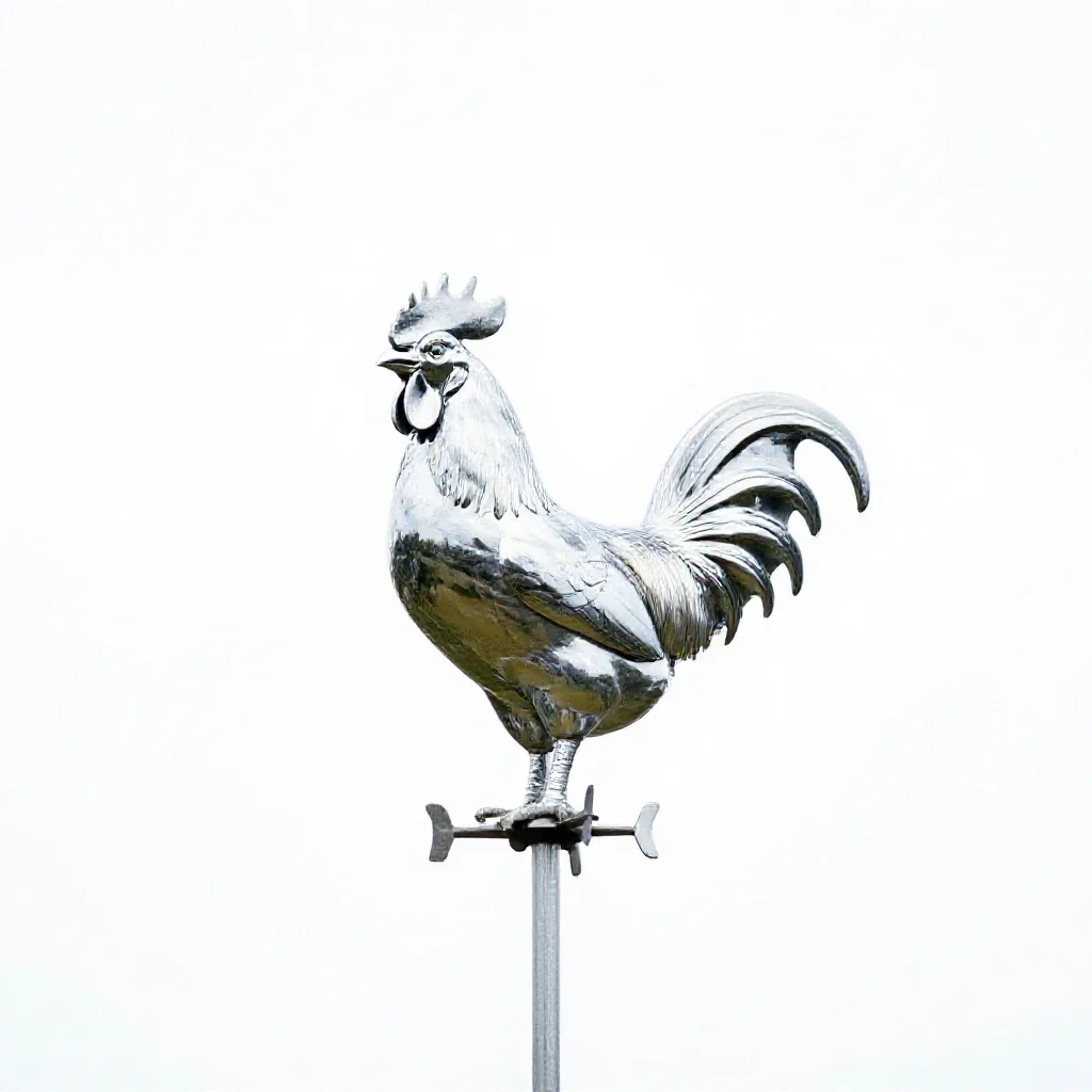 Weathercock isolated on a white background