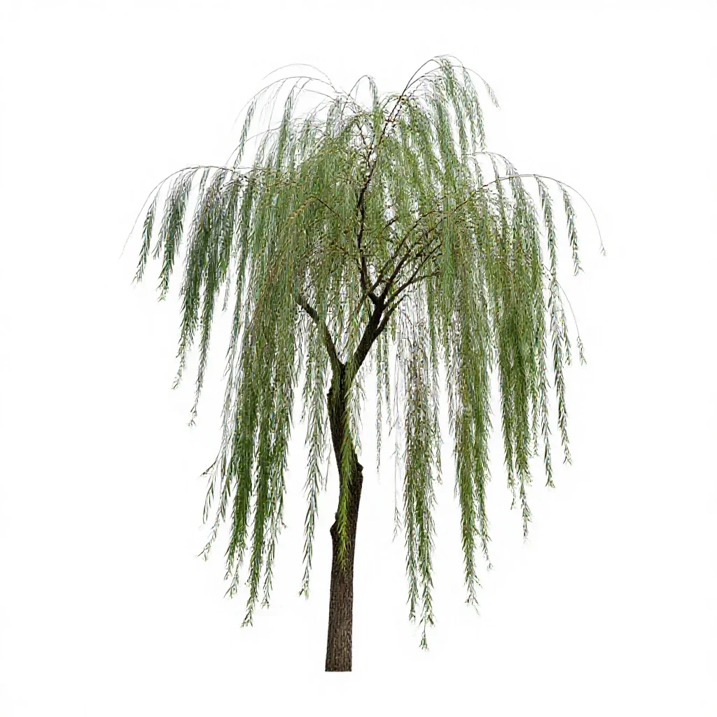 Willow isolated on a white background