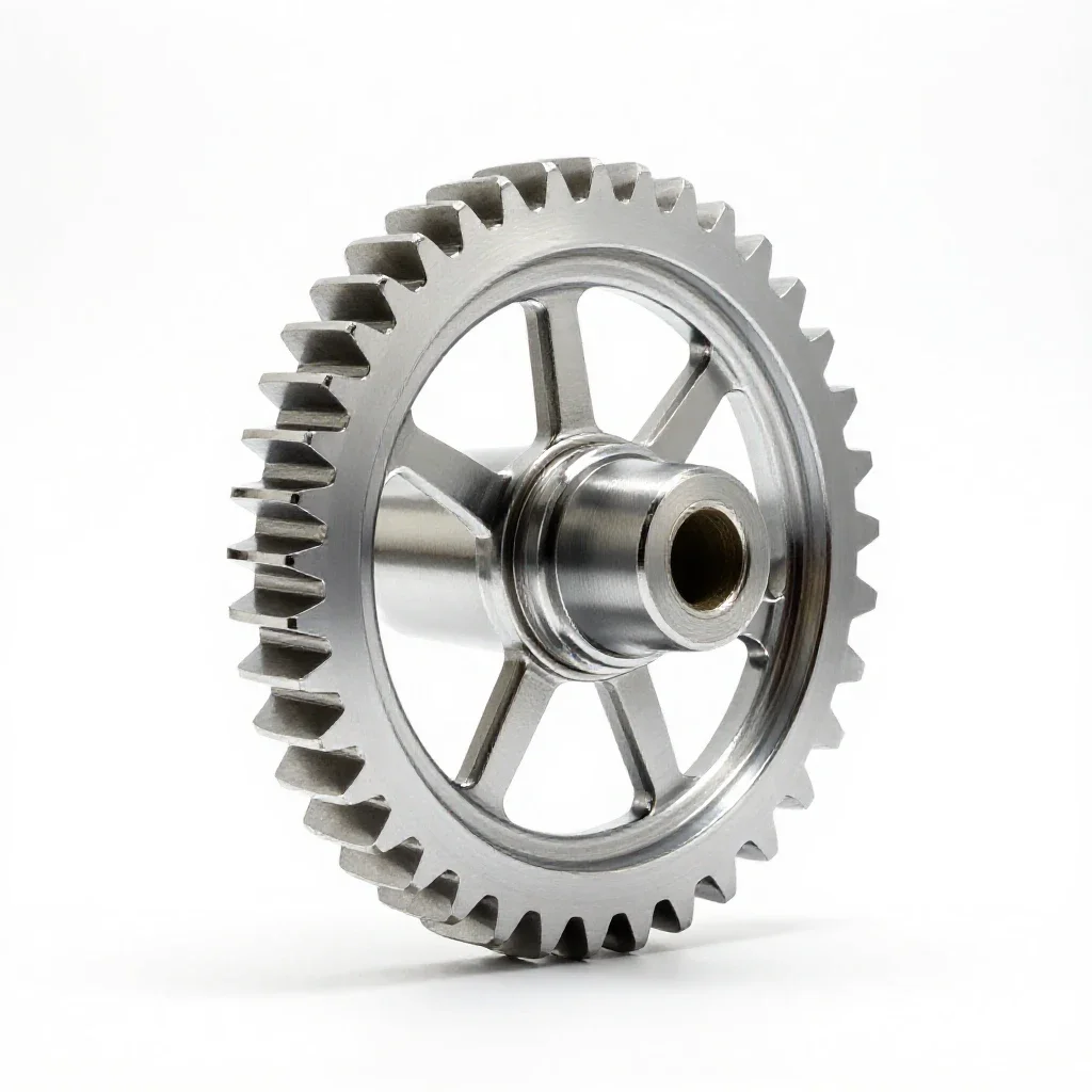 Worm wheel isolated on a white background