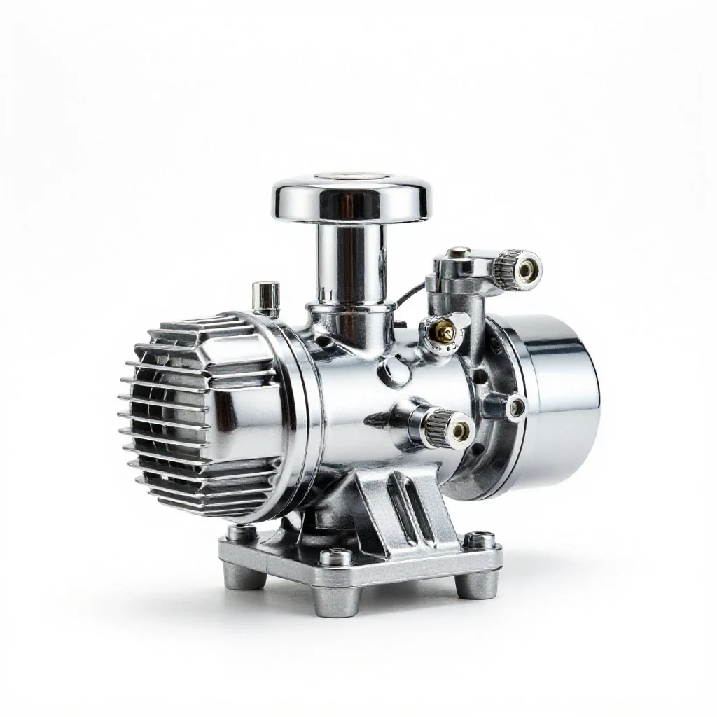 Auxiliary pump isolated on a white background