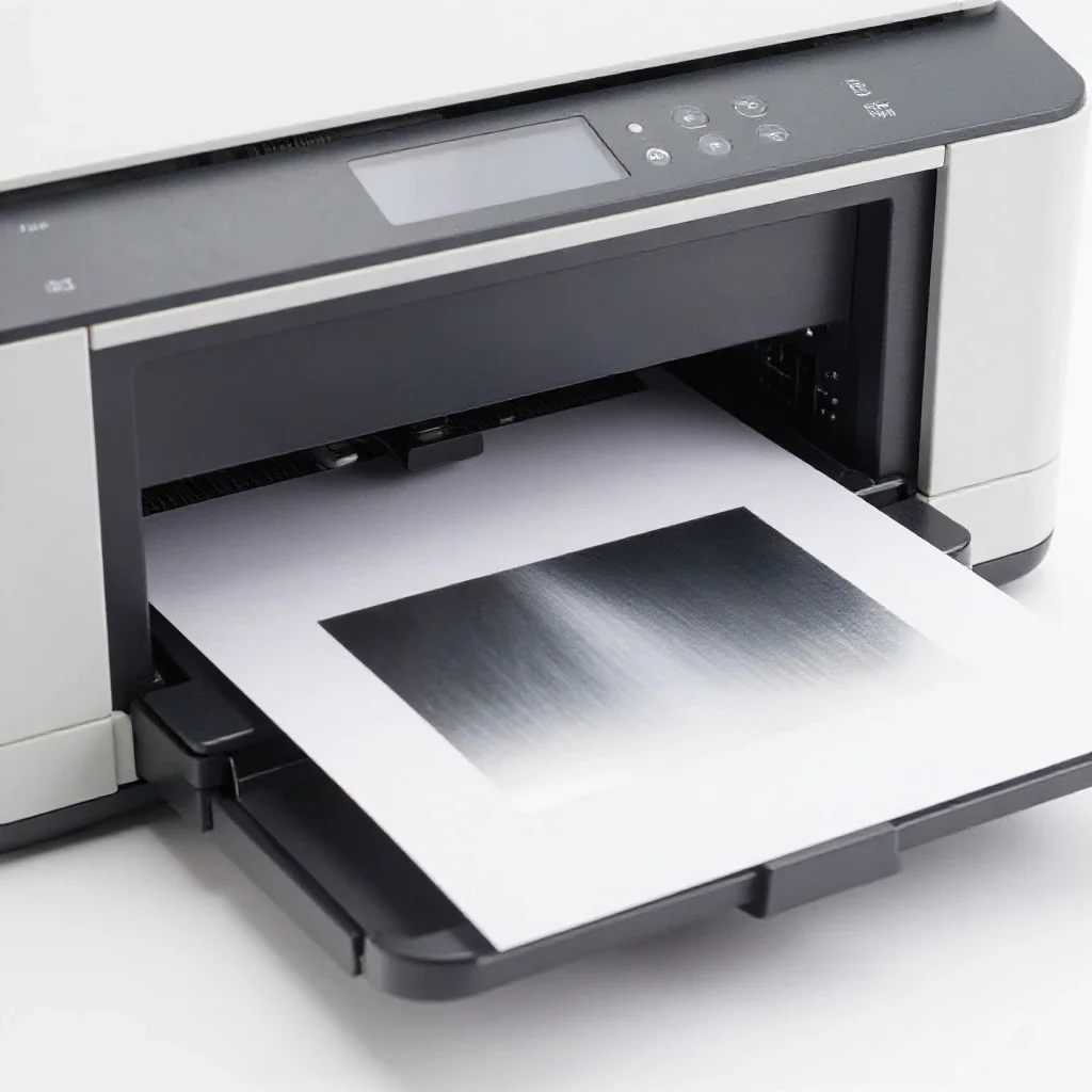 Electrostatic printer isolated on a white background