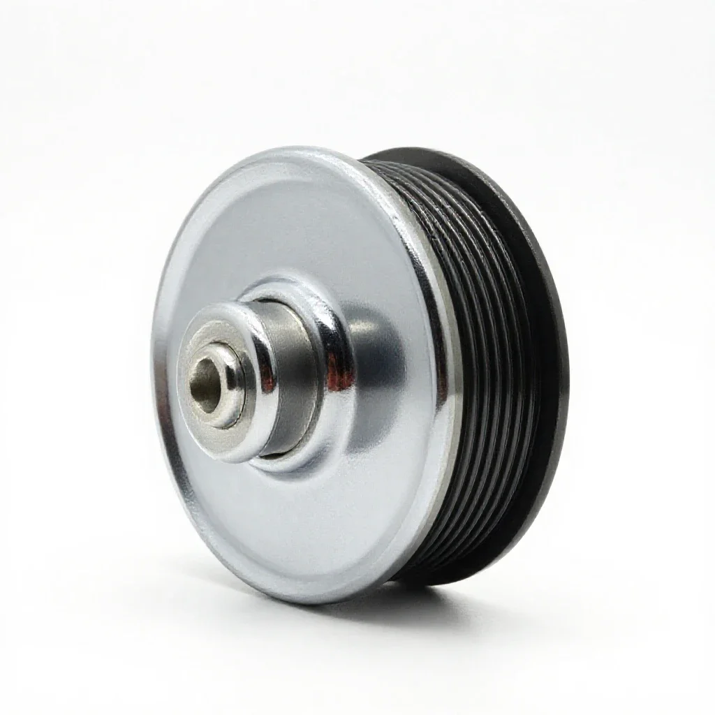 Idle pulley isolated on a white background