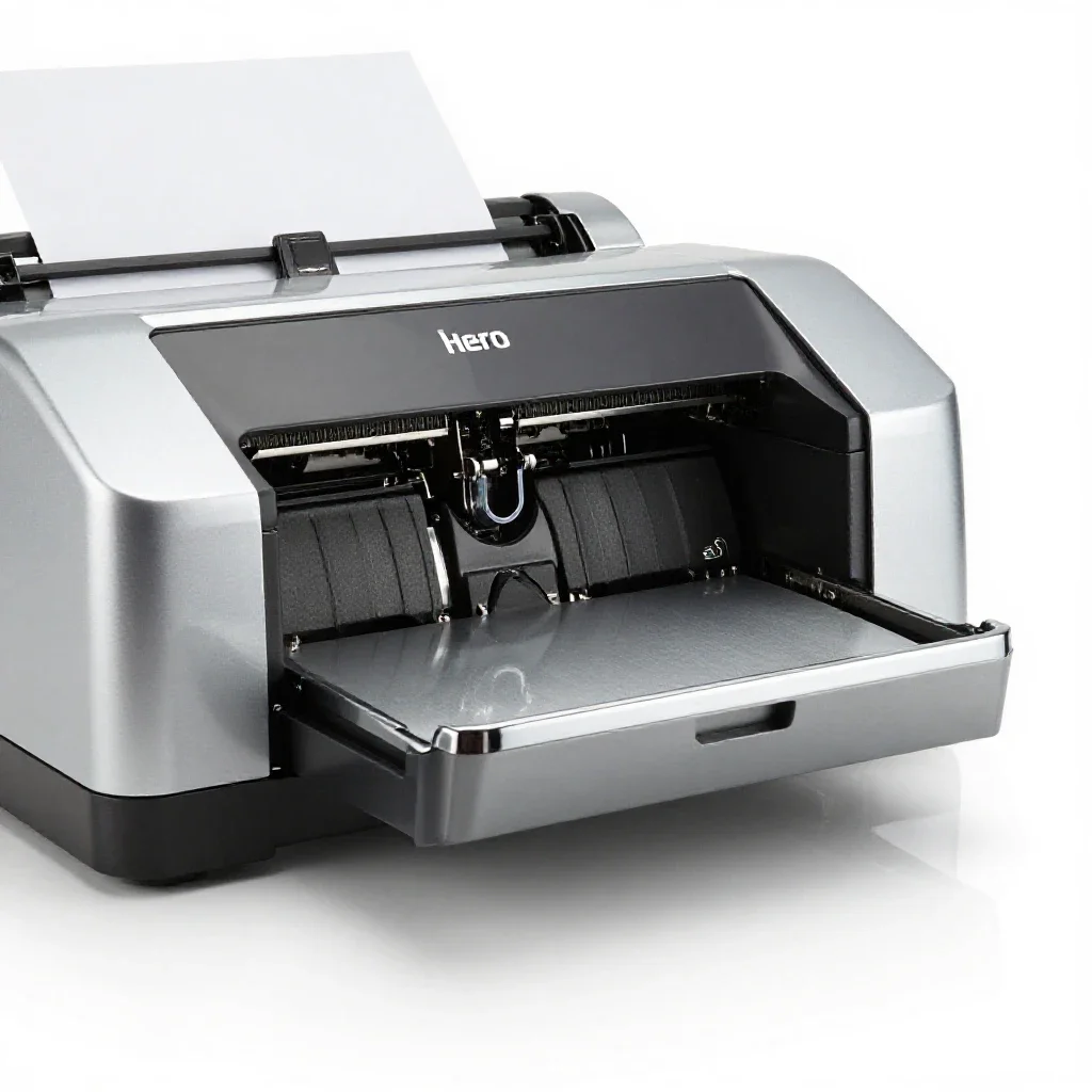 Impact printer isolated on a white background