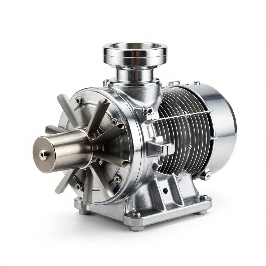 Impulse turbine isolated on a white background