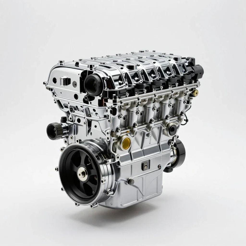 Internal-combustion engine isolated on a white background