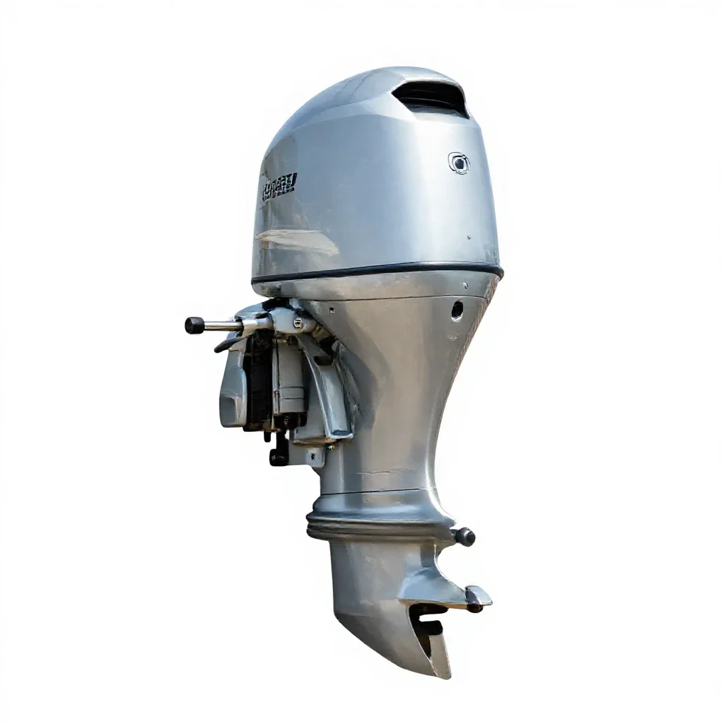 Outboard motor isolated on a white background