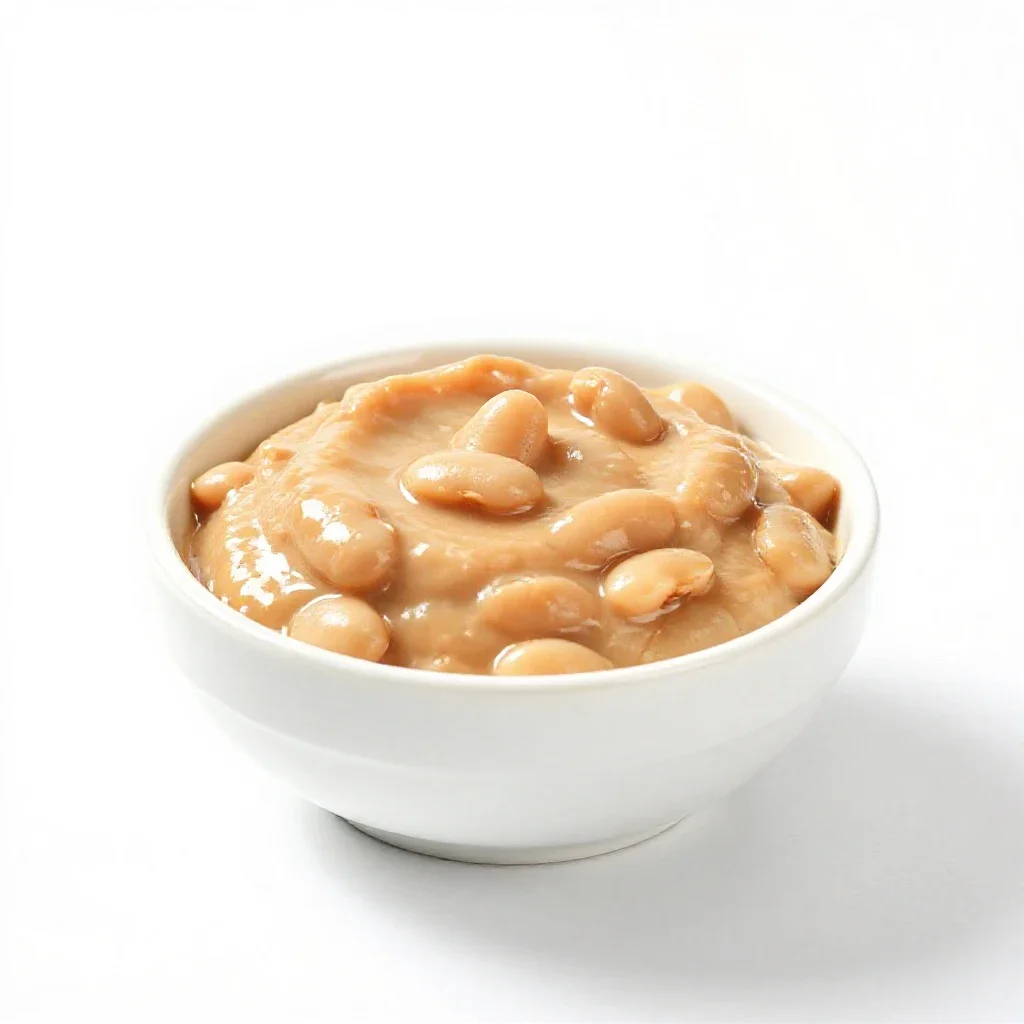 Bean dip isolated on a white background