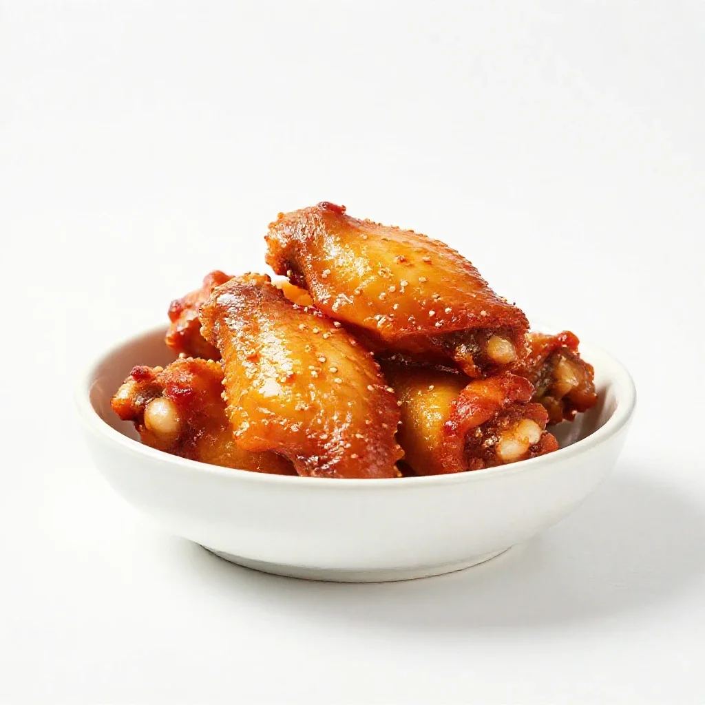 Buffalo wing isolated on a white background