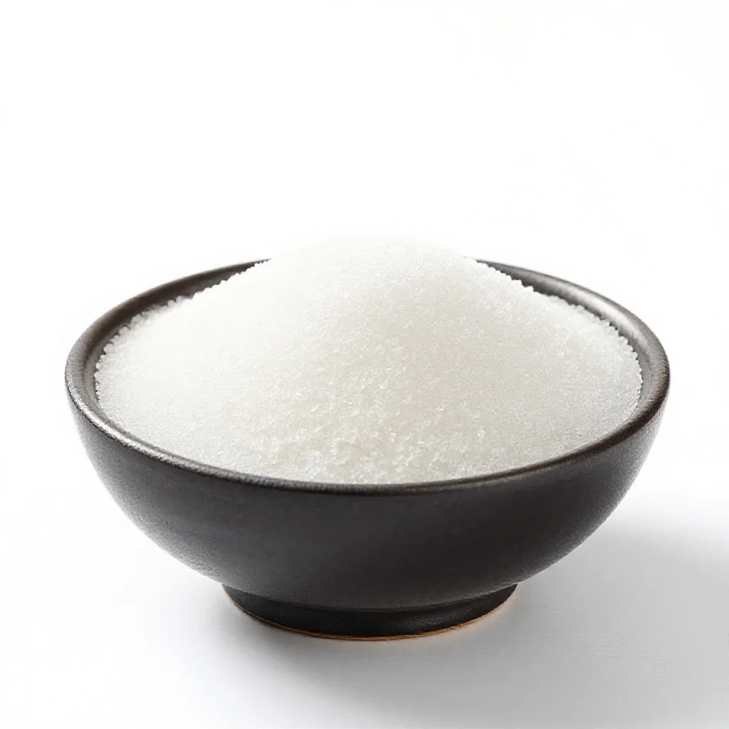 Cane sugar isolated on a white background