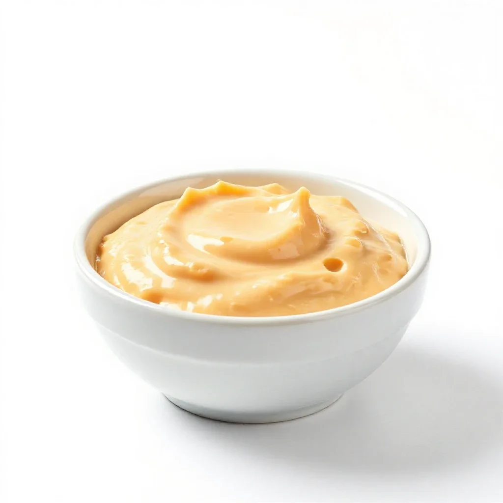 Cheese dip isolated on a white background