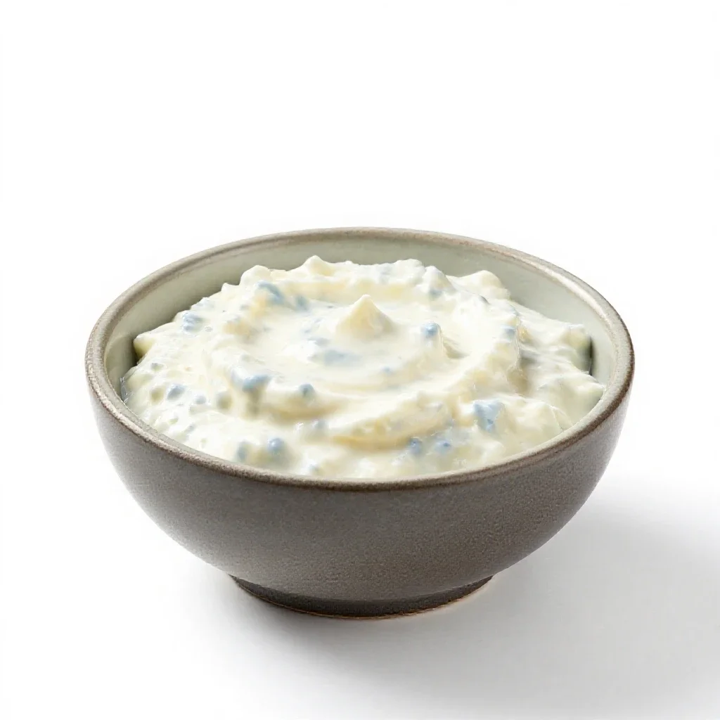 Clam dip isolated on a white background