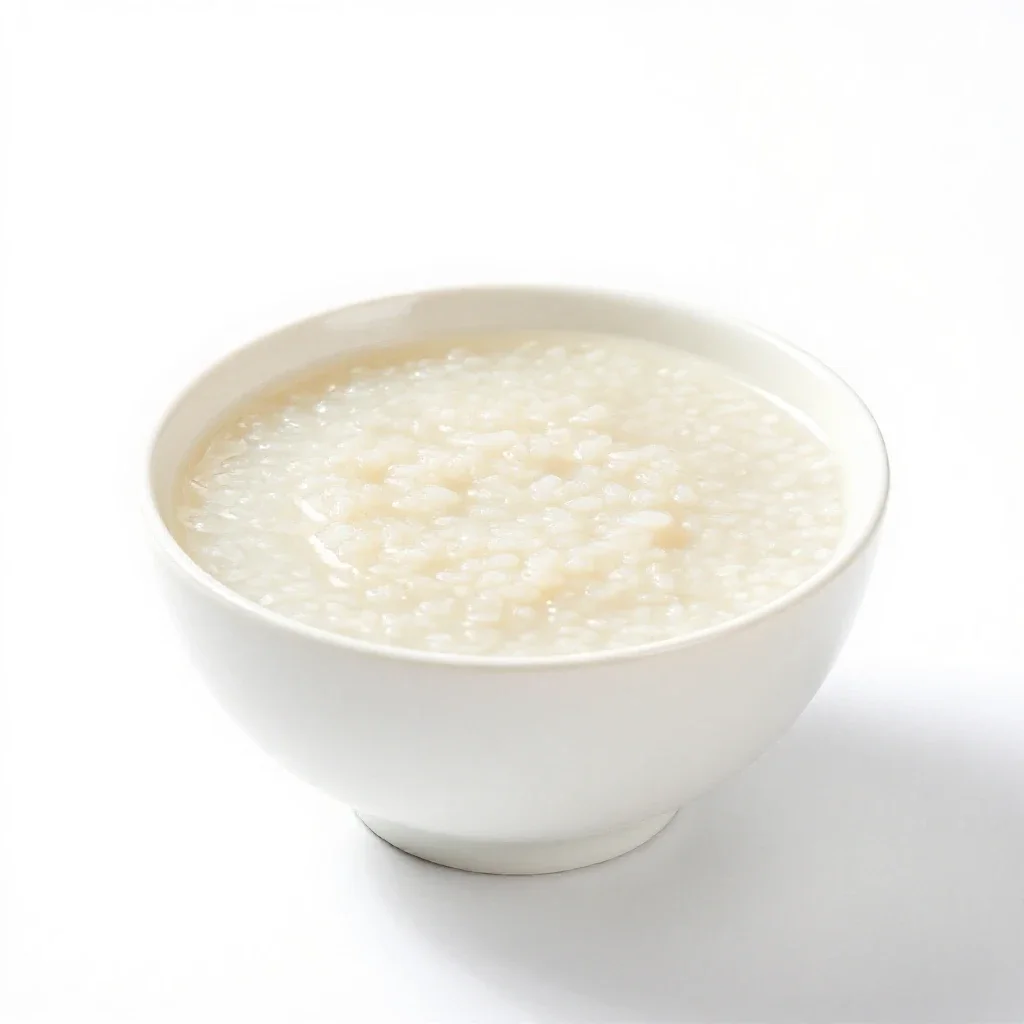 Congee isolated on a white background