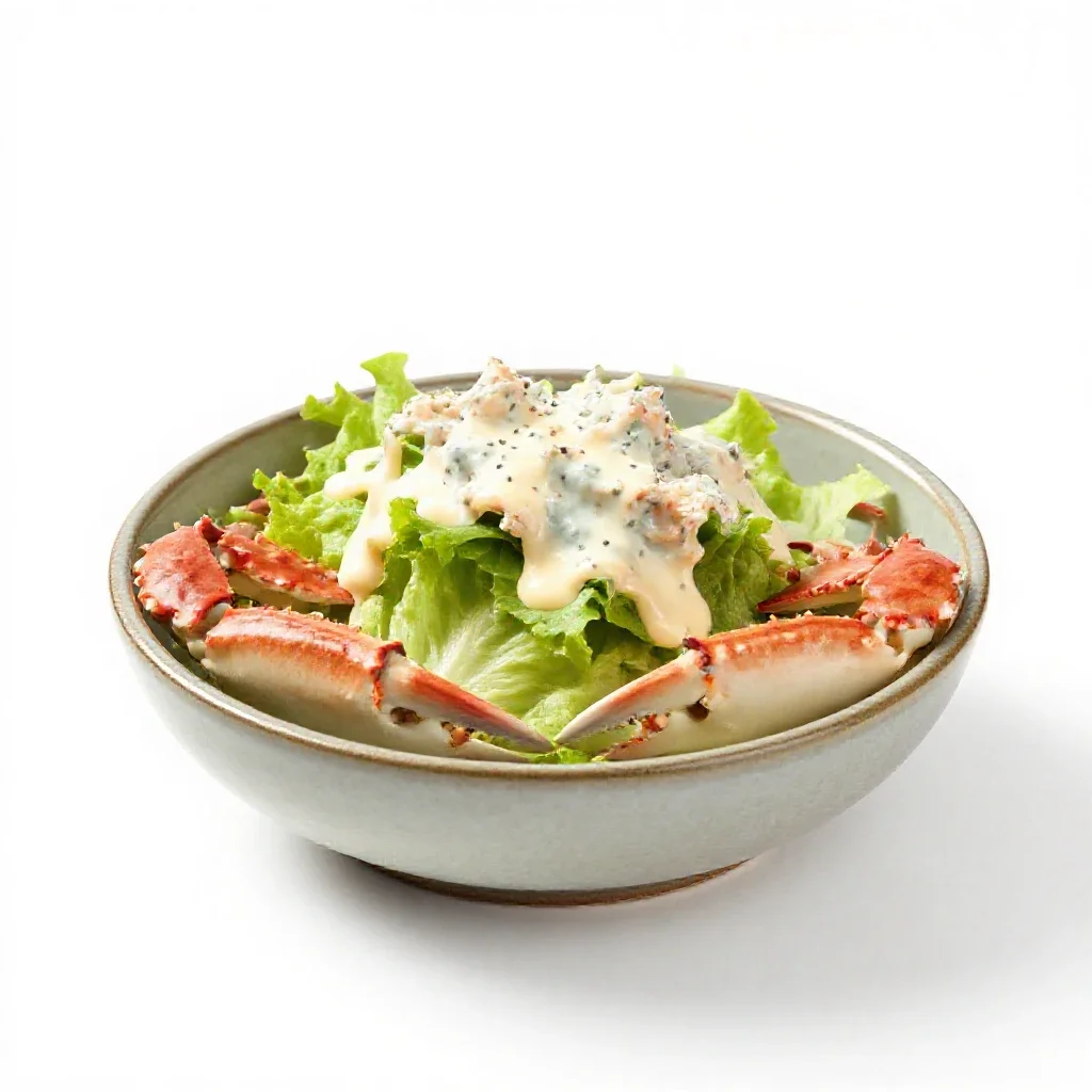 Crab Louis isolated on a white background