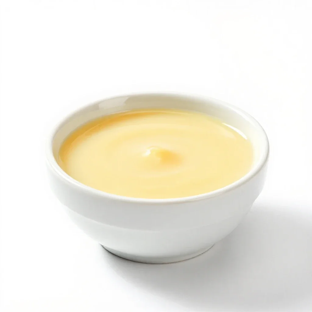 Creme anglais isolated on a white background