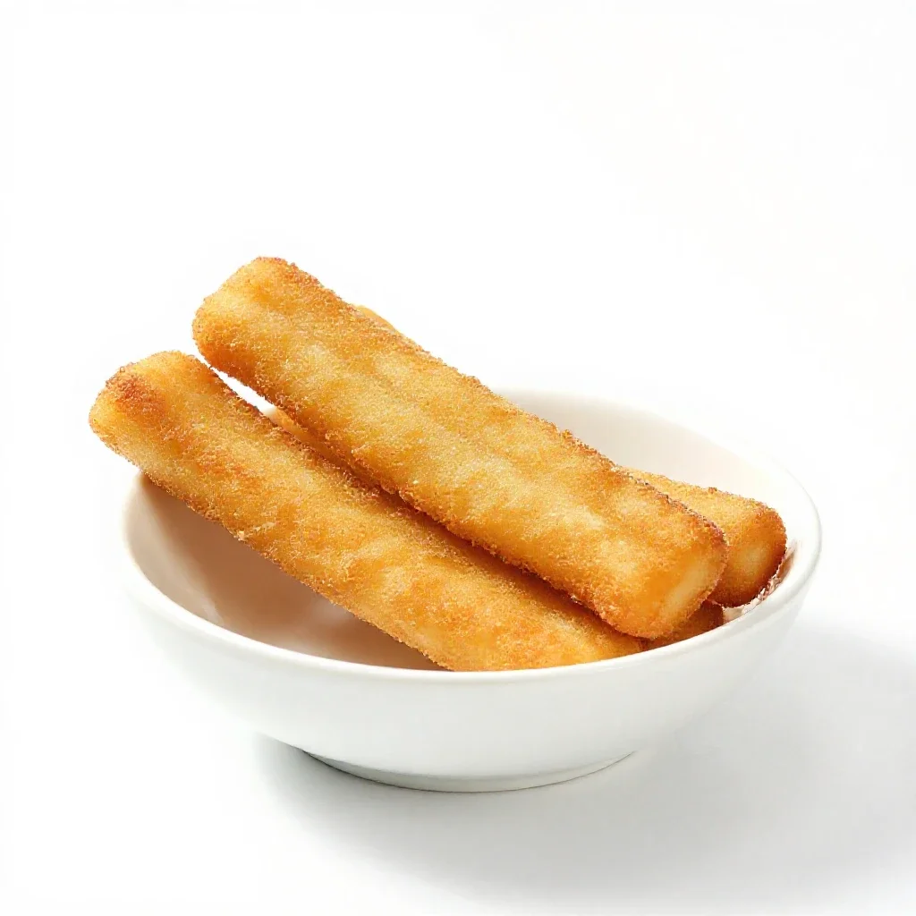 Fish stick isolated on a white background