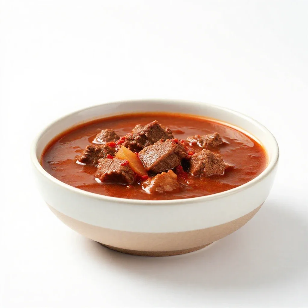 Goulash isolated on a white background