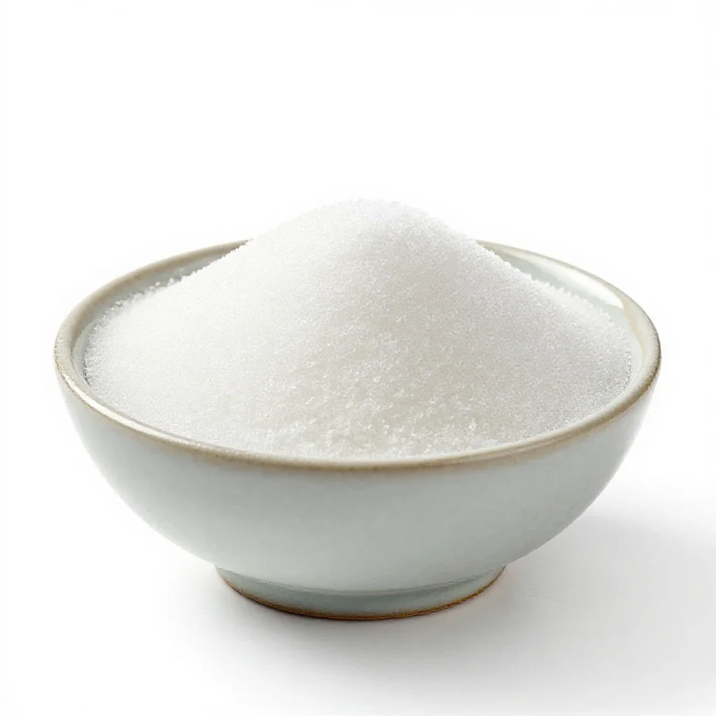 Granulated sugar isolated on a white background
