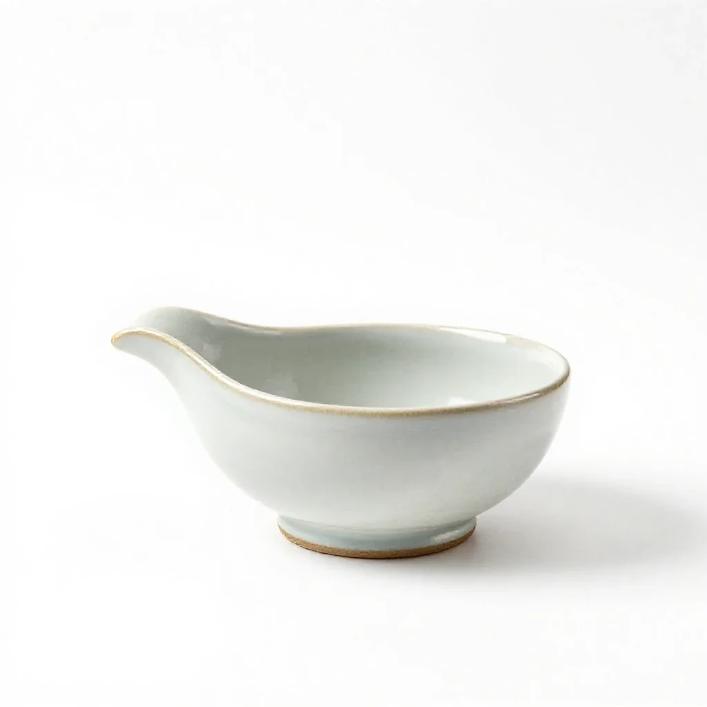 Gravy boat isolated on a white background